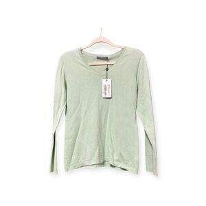 Alashan Cotton Cashmere Sweater Mint Size Small